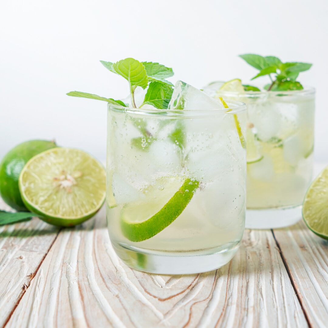 agua de coco menta y lima